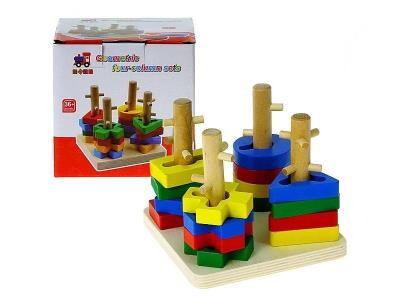 Opakowanie Układanka klocki drewniane