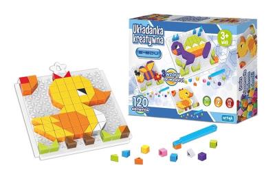 Opakowanie Układanka kreatywna E-Edu 120 el.