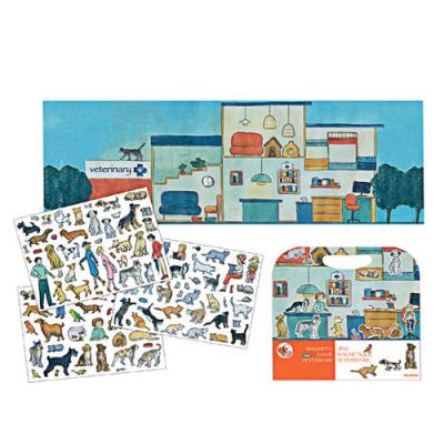 Opakowanie Układanka magnetyczna gra Weterynarz