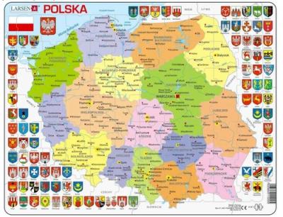 Opakowanie Układanka Mapa Polska polityczna 70 elementów
