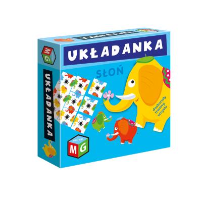 Układanka Słoń. Wydawca: MULTIGRA. SmakLiter.pl Opakowanie Układanka Słoń