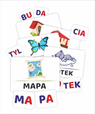 Opakowanie Układanka sylabowa. Wyrazy dwusylabowe 126 kart