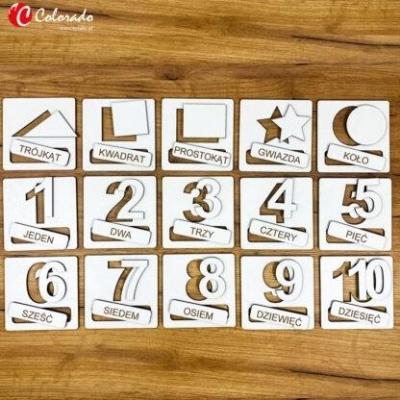 Opakowanie Układanka tematyczna - liczby i kształty