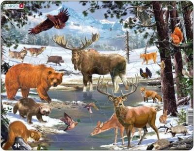 Opakowanie Układanka Zimowy dzień w nordyckim lesie 54 elementy