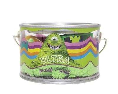 Opakowanie Ultra Piasek 200g zielony + 5 foremek Zamek