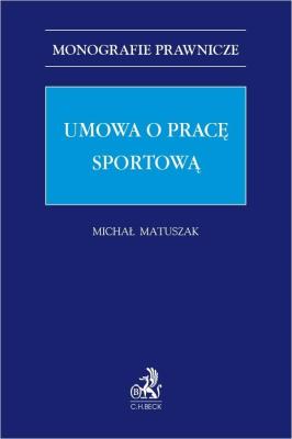 Okładka książki Umowa o pracę sportową
