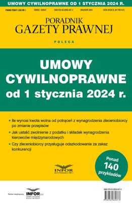Okładka książki Umowy cywilnoprawne od 1 stycznia 2024 r.