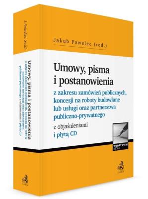 Okładka książki Umowy, pisma i postanowienia + CD