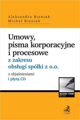 Okładka książki Umowy, pisma korporacyjne i procesowe...+ CD