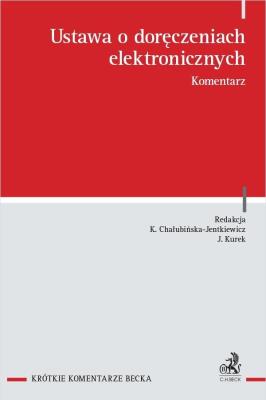 Okładka książki Ustawa o doręczeniach elektronicznych. Komentarz