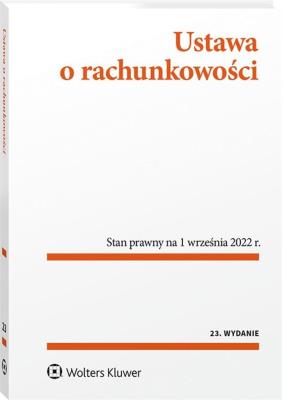 Okładka książki Ustawa o rachunkowości. Przepisy