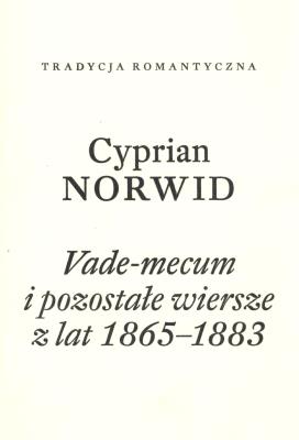 Okładka książki Vade-mecum i pozostałe wiersze z lat 1865-1883