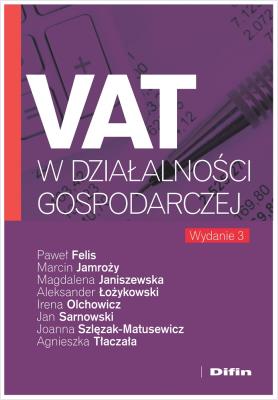 Okładka książki VAT w działalności gospodarczej w.3