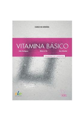 Vitamina basico Ćwiczenia A1+A2 + wersja cyfrowa. Autor: Diaz Celia, Pablo Llamas. SmakLiter.pl Okładka książki Vitamina basico Ćwiczenia A1+A2 + wersja cyfrowa