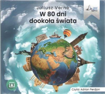 W 80 dni dookoła świata audiobook. Autor: Juliusz Verne. SmakLiter.pl Okładka książki W 80 dni dookoła świata audiobook