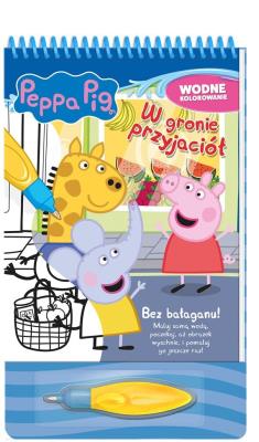 W gronie przyjaciół. Świnka Peppa. Wodne kolorowanie. Autor: Opracowanie zbiorowe. SmakLiter.pl Okładka książki W gronie przyjaciół. Świnka Peppa. Wodne kolorowanie