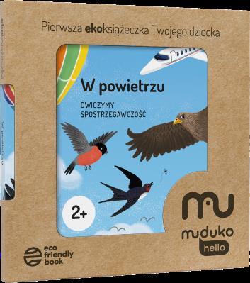 Okładka książki W powietrzu. Ćwiczymy spostrzegawczość 2+ Pierwsza ekoksiążeczka Twojego Dziecka