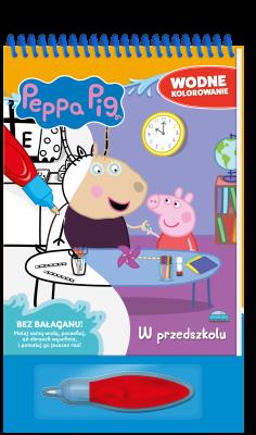 W przedszkolu. Świnka Peppa. Wodne kolorowanie. Autor: Opracowanie zbiorowe. SmakLiter.pl Okładka książki W przedszkolu. Świnka Peppa. Wodne kolorowanie