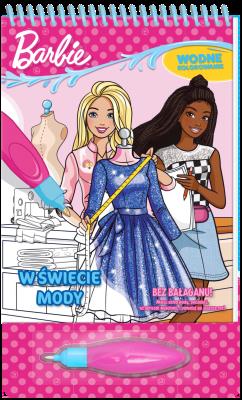 W świecie mody. Barbie. Wodne kolorowanie. Autor: Opracowanie zbiorowe. SmakLiter.pl Okładka książki W świecie mody. Barbie. Wodne kolorowanie