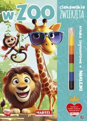 W zoo. Ciekawskie zwierzęta. Autor: Katarzyna Salamon. SmakLiter.pl Okładka książki W zoo. Ciekawskie zwierzęta