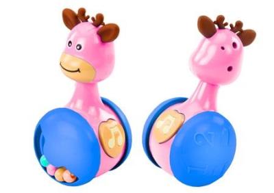 Opakowanie Wańka Wstańka jelonek koraliki piszczałka różowy