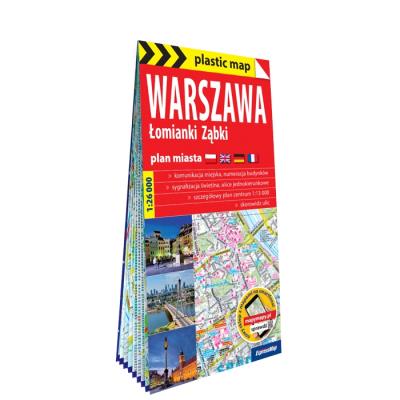 Okładka książki Warszawa, Łomianki, Ząbki 1:26 000 plan miasta