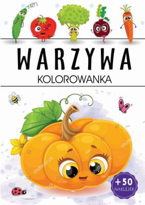 Okładka książki Warzywa. Kolorowanka