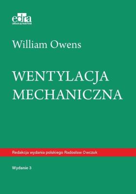 Wentylacja mechaniczna. Autor: William Owens. SmakLiter.pl Okładka książki Wentylacja mechaniczna