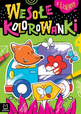 Okładka książki Wesołe kolorowanki z liskiem