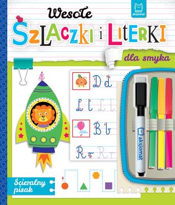 Wesołe szlaczki i literki dla smyka. Autor: Podgórska Anna. SmakLiter.pl Okładka książki Wesołe szlaczki i literki dla smyka