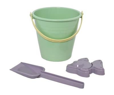 Opakowanie Wiaderko 1,2 L z bioplastiku z łopatką i foremką.