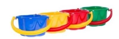 Opakowanie Wiaderko koniczynka MIX