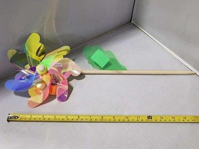 Opakowanie Wiatrak kwiatek 32cm MIX