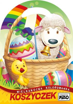 Wielkanocna kolorowanka. Koszyczek. Autor: Wydawnictwo NIKO. SmakLiter.pl Okładka książki Wielkanocna kolorowanka. Koszyczek