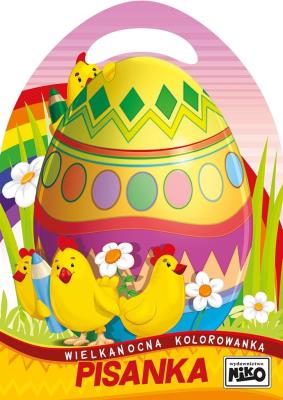 Wielkanocna kolorowanka. Pisanka. Autor: Wydawnictwo NIKO. SmakLiter.pl Okładka książki Wielkanocna kolorowanka. Pisanka