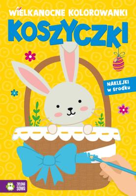 Wielkanocne kolorowanki. Koszyczki. Autor: Zuzanna Tomasiak. SmakLiter.pl Okładka książki Wielkanocne kolorowanki. Koszyczki