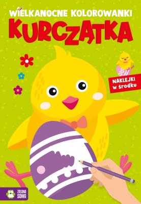Wielkanocne kolorowanki. Kurczątka. Autor: Zuzanna Tomasiak. SmakLiter.pl Okładka książki Wielkanocne kolorowanki. Kurczątka