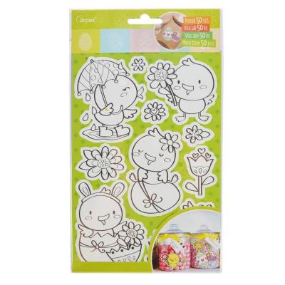 Opakowanie Wielkanocne naklejki do kolorowania WN1809