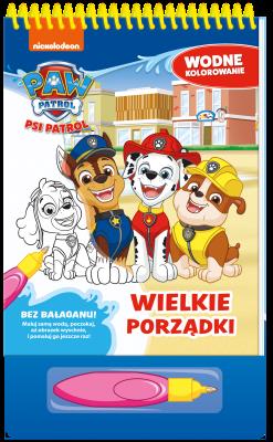 Wielkie porządki. Psi Patrol. Wodne kolorowanie. Autor: Opracowanie zbiorowe. SmakLiter.pl Okładka książki Wielkie porządki. Psi Patrol. Wodne kolorowanie