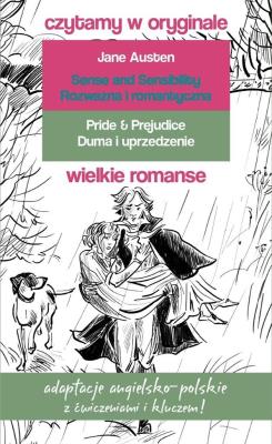 Wielkie romanse. Czytamy w oryginale. Autor: Jane Austen. SmakLiter.pl Okładka książki Wielkie romanse. Czytamy w oryginale