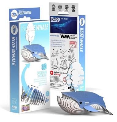 Opakowanie Wieloryb Płetwal Błękitny Eugy.Eko Układanka 3D