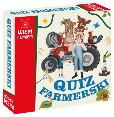 Wiem i Umiem. Quiz Farmerski. Wydawca: Kangur. SmakLiter.pl Opakowanie Wiem i Umiem. Quiz Farmerski
