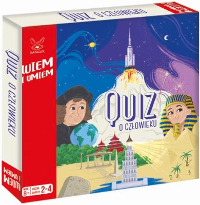Wiem i Umiem. Quiz o człowieku. Wydawca: Kangur. SmakLiter.pl Opakowanie Wiem i Umiem. Quiz o człowieku