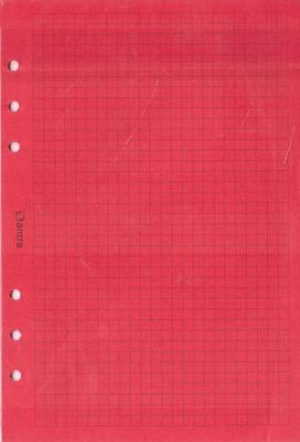 Opakowanie Wkład do organizera A5 kratka czerwona