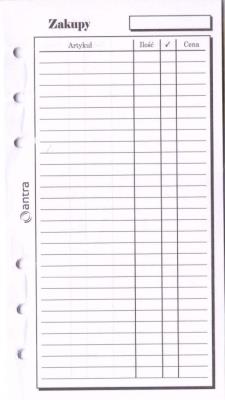 Opakowanie Wkład do organizera ST Zakupy