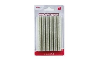 Opakowanie Wkład klejowy brokatowy srebrny 11mmx10cm 6szt