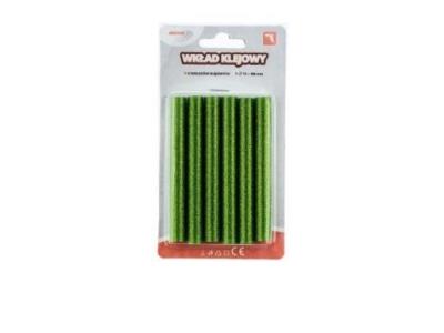 Opakowanie Wkład klejowy brokatowy zielony 11mmx10cm 6szt