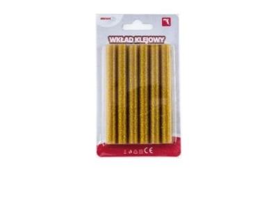 Opakowanie Wkład klejowy brokatowy złoty 11mmx10cm 6szt