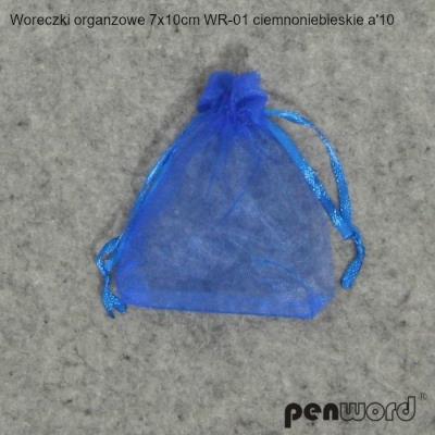 Opakowanie Woreczki organzowe ciemnoniebieskie 7x10cm 10szt