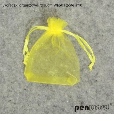 Opakowanie Woreczki organzowe żółte 7x10cm 10szt